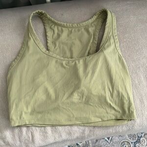 All in motion crop top with built in bra